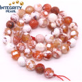 DIY Gemstone Agate Loose Strand 6 8 10 12mm Facted Natural Agate Slices